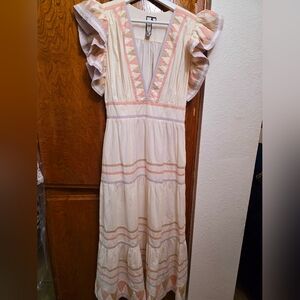 Scarlett Poppies Dress in the Vanilla Color Size Small